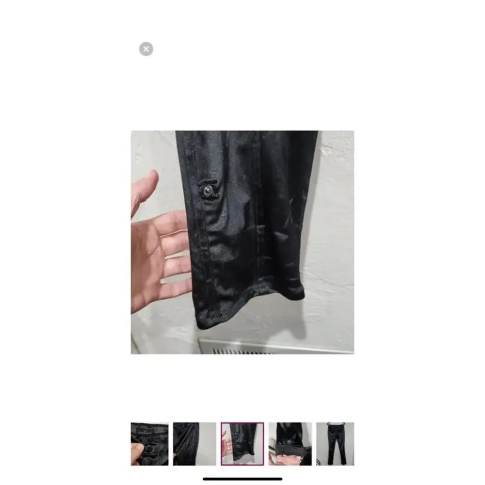 White House Black Market | Black Velour Crushed Velvet‎ Convertible Pants Sz 10
